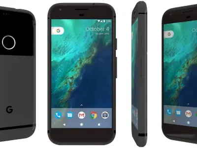 Google Pixel Quite Black 3D model