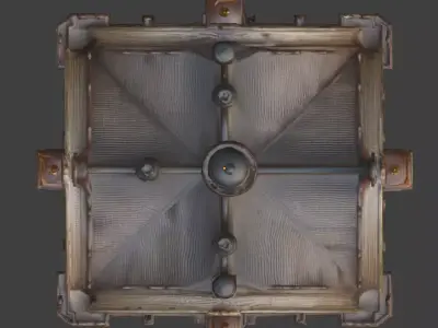 Steampunk Grand Victorian Train Station 3D Model Low-poly 3D model