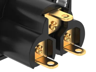 IEC 320 C6 Female 3D model