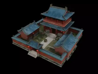  courtyard 3D model