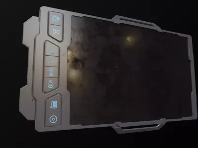 Sci-fi Touchpad  Low-poly 3D model