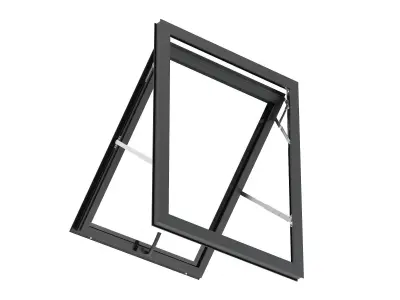 Aluminium Door 03 3D model