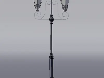 Old Street Lamp Post  3D model