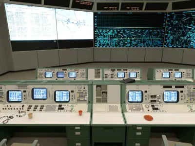  Apollo Mission Operations and Control Room 