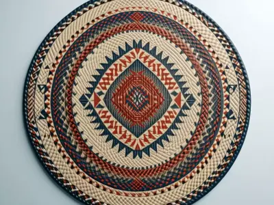 Woven Wall Decor Tribal Design Low-poly 3D model