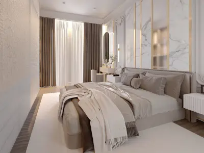 bedroom design  3D model purchase