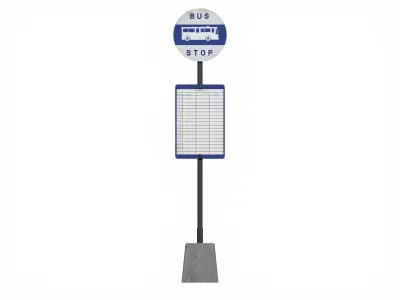 bus stop 3D model 15