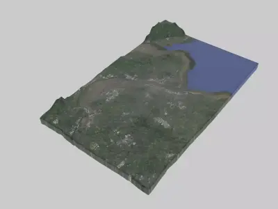 Liverpool City Low-poly 3D model