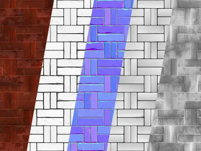 Lattice Brick-08-PBR-2K-4K Texture