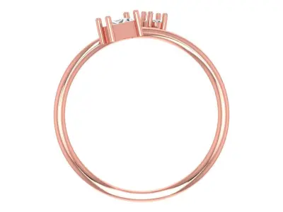 Women Light Weight Band Ring 3D print model 9