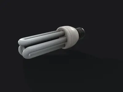 Light bulb Low-poly 3D model shop