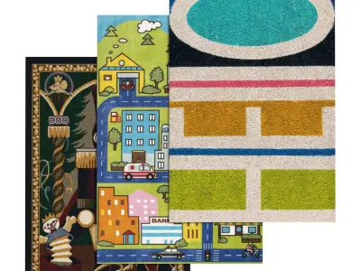 Rug Set 1732 3D model