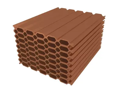Pile Of Profiled Sheet v1 002 Low-poly 3D model