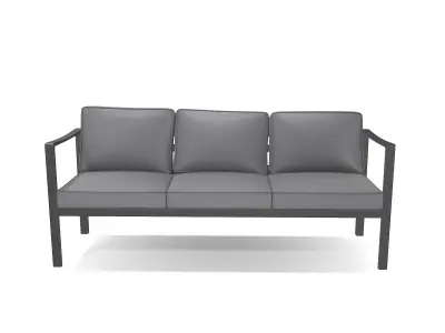 out bench sling fabric 014 Low-poly 3D model