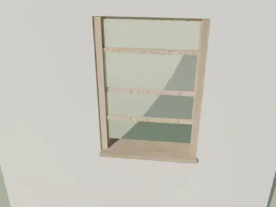 Window Low-poly 3D model