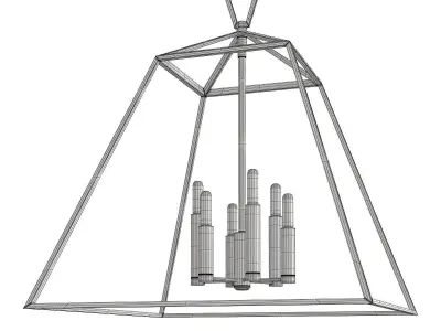 Webster Pendant Light Low-poly 3D model