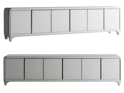 21st gallery Valentin Loellmann Walnut Six Door Sideboard 3D model