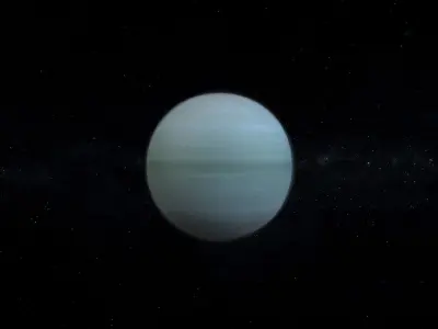 Gas Giant Alien Planet 06 Low-poly 3D model