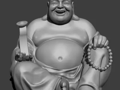 Laughing buddha  3D print model