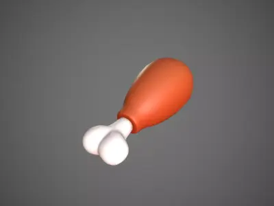 Chicken But Cartoon Low-poly 3D model