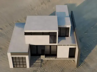 Seaside Residential House 3D model