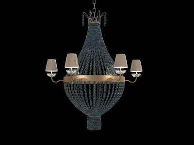 Semi-Precious Stone Chandelier 3D model