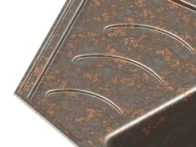 Rusty Premium Kitchen Sink 3D model