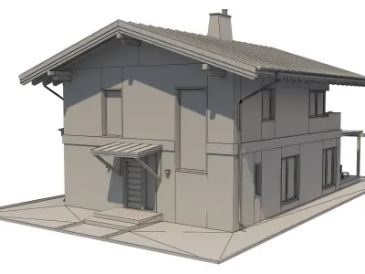 Chalet House 4 3D model