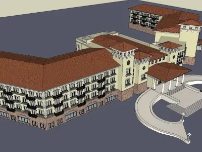 vacation spot-Resort-Fashion Leisure Hotel-0190 3D model