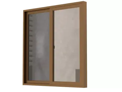 Aluminum Sliding Window Small 3D model