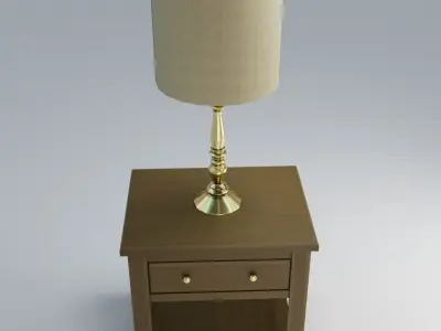 Low-poly Table Lamp 3D model Low-poly 3D model