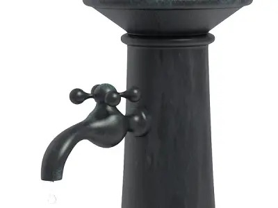 Old fountain 3D model