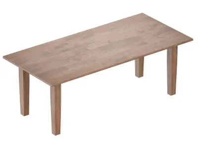 Basque Grey Wash Dining Tables Crate and Barrel 3D model