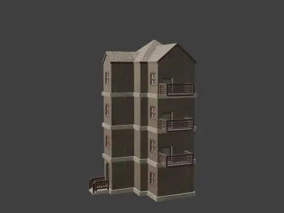 House Model 38 Low-poly 3D model