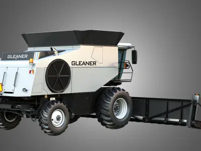 S96 - Combine Harvester - Corn Harvester Head 3D model