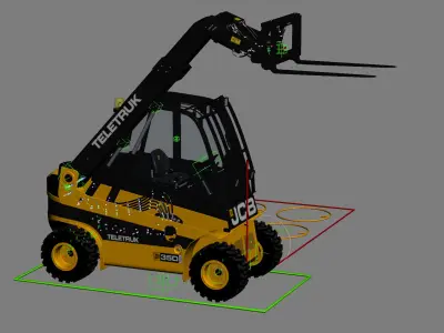  JCB Teletruk TLT 35D Rigged 