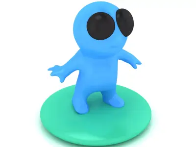 Cute Alien Toy  3D Printable 3D print model