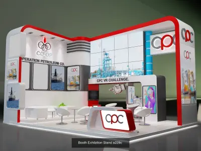 Booth Exhibition Stand G33 3D Model Pack