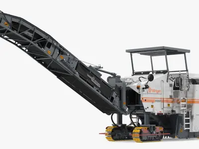 Asphalt Milling Machine Wirtgen W2000 Clean 3D model