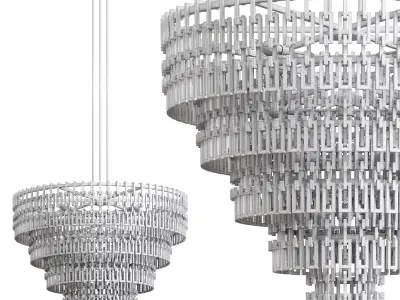 Marignan Round Chandelier by Lalume 3D model