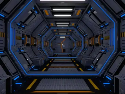 Sci Fi Corridor 3D model