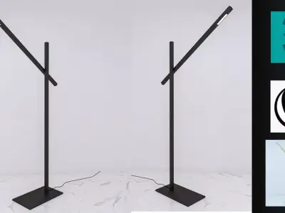  Black Abajur 3D model Free 3D model