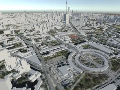 Berlin 3D city model 3D model