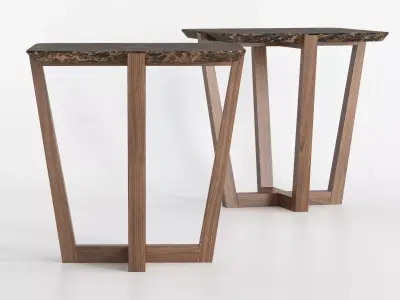 Albert 1 Side Tables 3D model