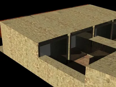 Project of row housing Free 3D model