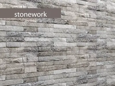 Stone slate 3D 44 3D model