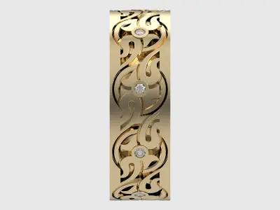 Elegant Filigree Ornament Ring JDBCo 3D print model