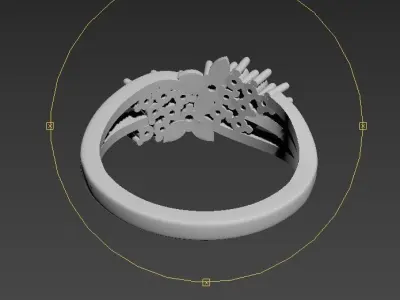 150218 R cl flowers with gems 3D print model