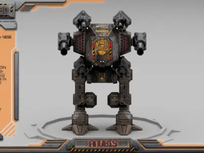 Battle Mechs Bundle - low-poly animated - 3D Model Pack