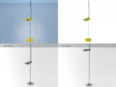 Spider floor lamp 3D model